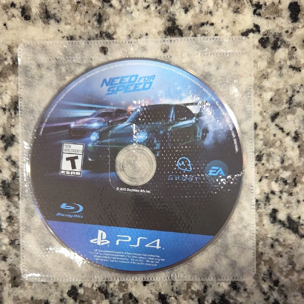 Need for Speed PS4 Game Disc - NO CASE